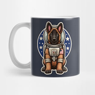 Belgian Malinois Astronaut puppy Mug